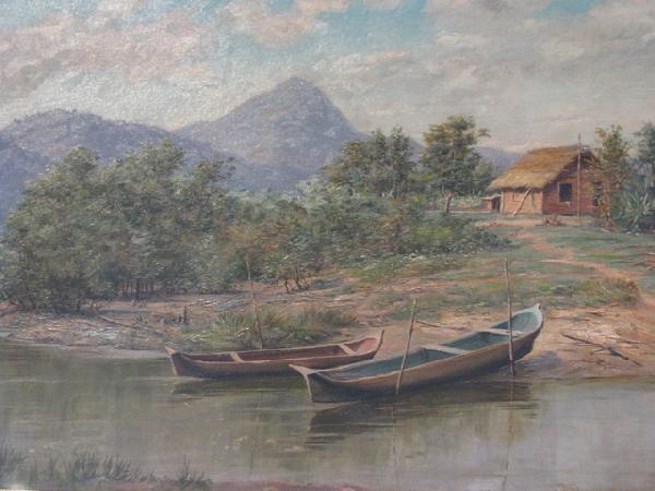 Benedito Calixto Sao Vicente Bay China oil painting art